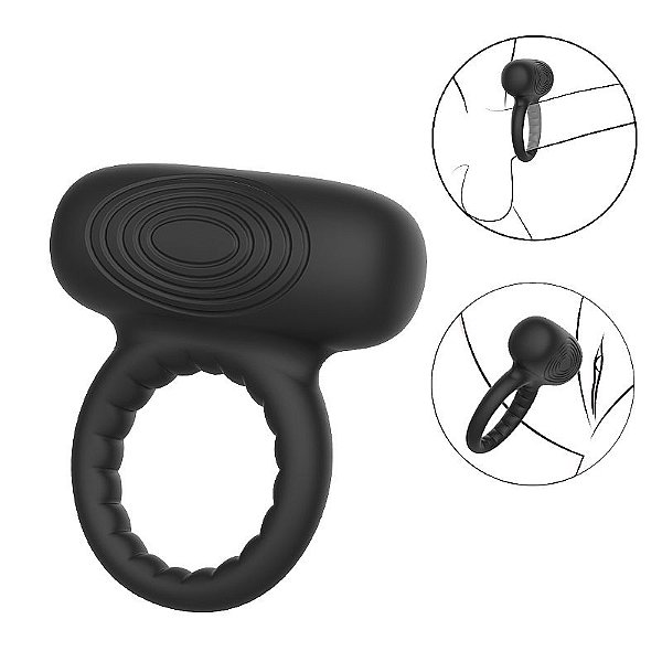 ANEL PENIANO COM VIBRO RECARREGAVEL SI