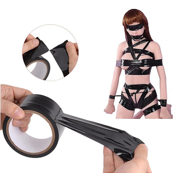 FITA BONDAGE AUTOADESIVA PRETA SI