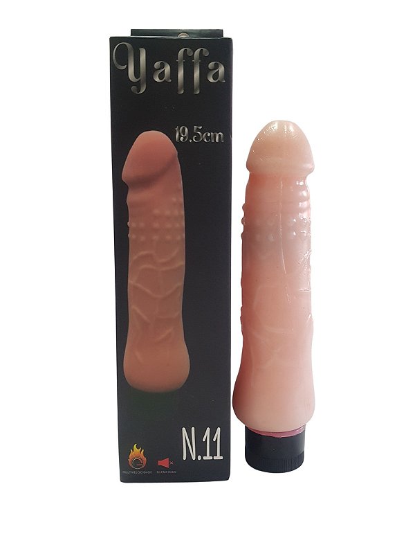 PÊNIS CYBERSKIN COM VIBRAÇÃO 19,5X4CM YAFFA N.11