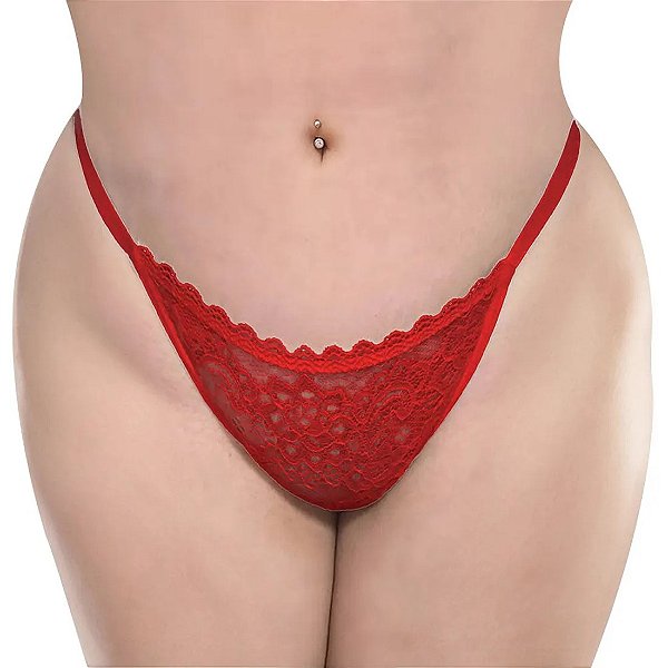 CALCINHA PERSONALIZAVEL RENDA FIO DUPLO PLUS SIZE