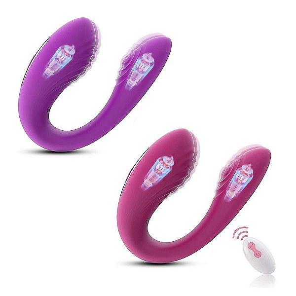 VIBRADOR DE CASAL COM CONTROLE REMOTO 32 SI