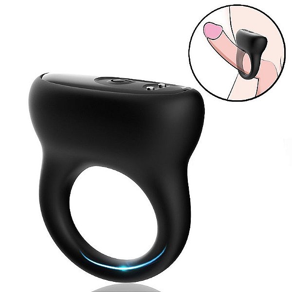 ANEL PENIANO COM VIBRADOR RECARREGÁVEL CLASSY SI