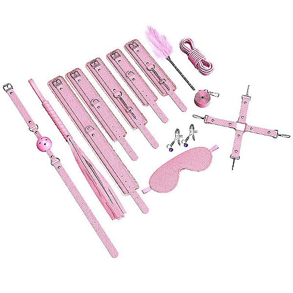 KIT SADO ERÓTICO COM PELUCIA 11 PEÇAS SI