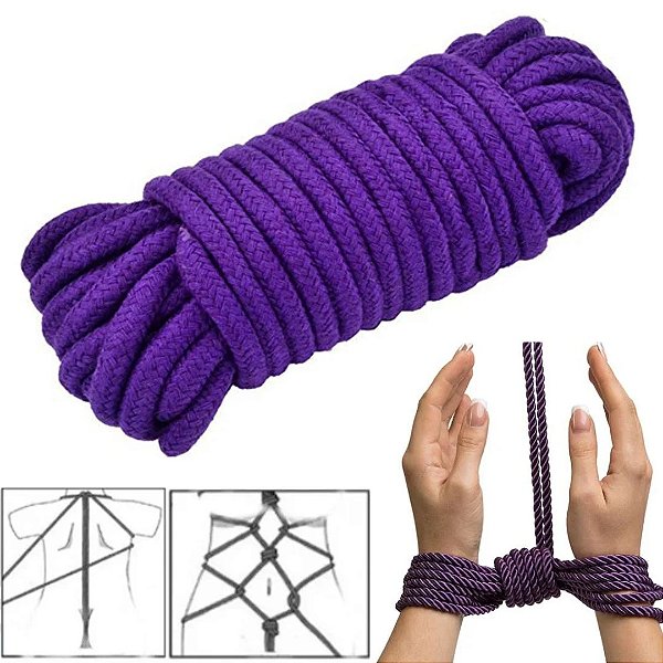CORDA BONDAGE ROPE ROXO SI