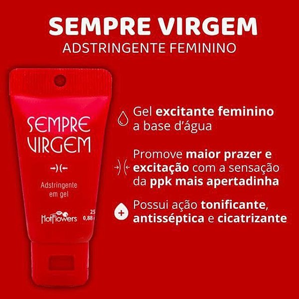 GEL ADSTRINGENTE SEMPRE VIRGEM 25G HOT FLOWERS