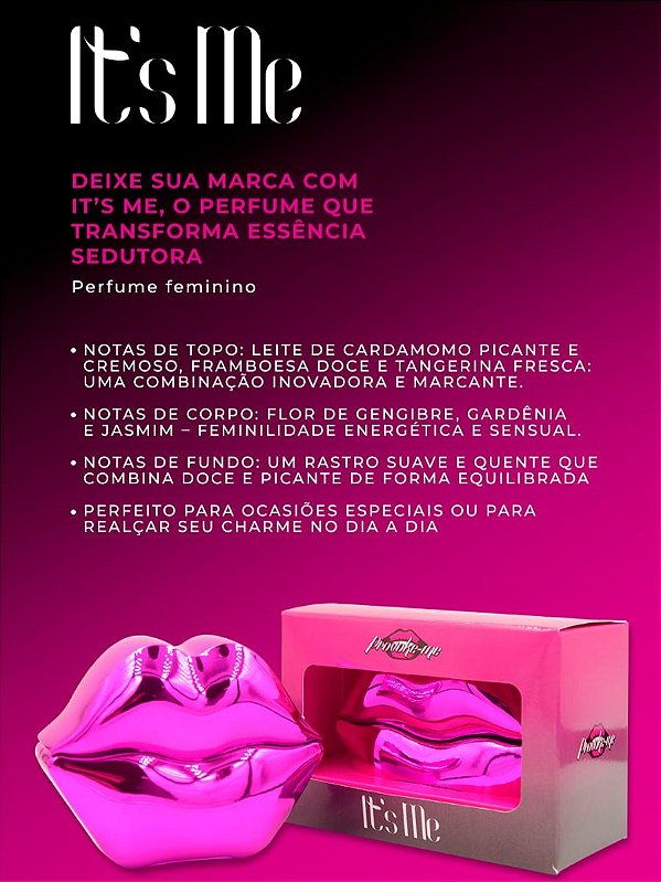 PERFUME DA AUTOCONFIANÇA E OUSADIA FEMININA IT'S ME 30ML PROVOKE-ME