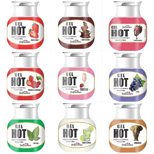 GEL HOT TÉRMICO ESQUENTA COMESTÍVEL 35ML HOT FLOWERS