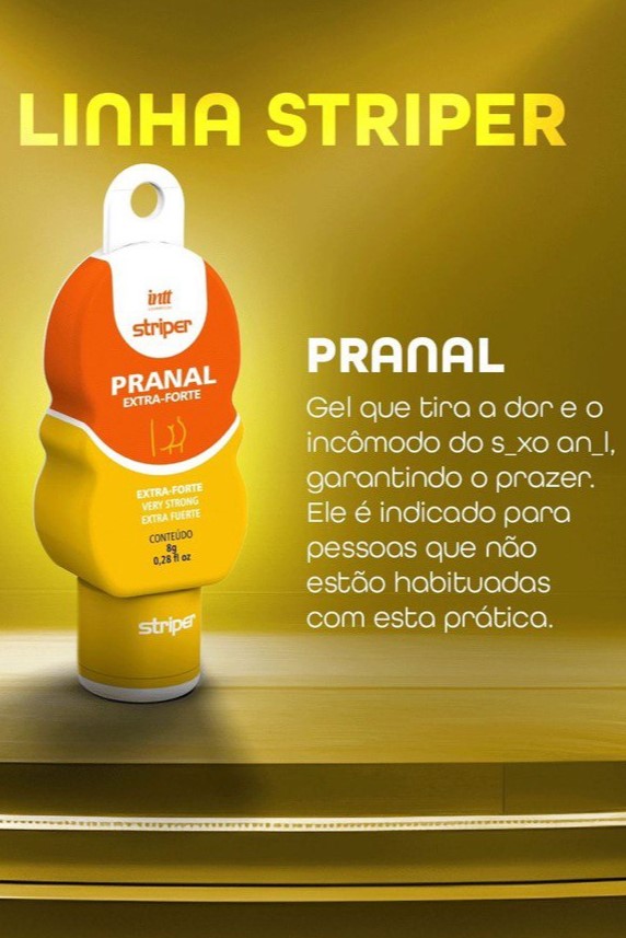 GEL DESSENSIBILIZANTE EXTRA FORTE PRANAL LINHA STRIPER 8G INTT