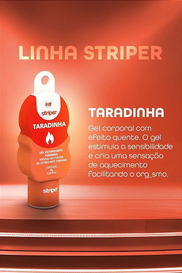 GEL ESTIMULANTE FEMININO TARADINHA STRIPER 8G INTT