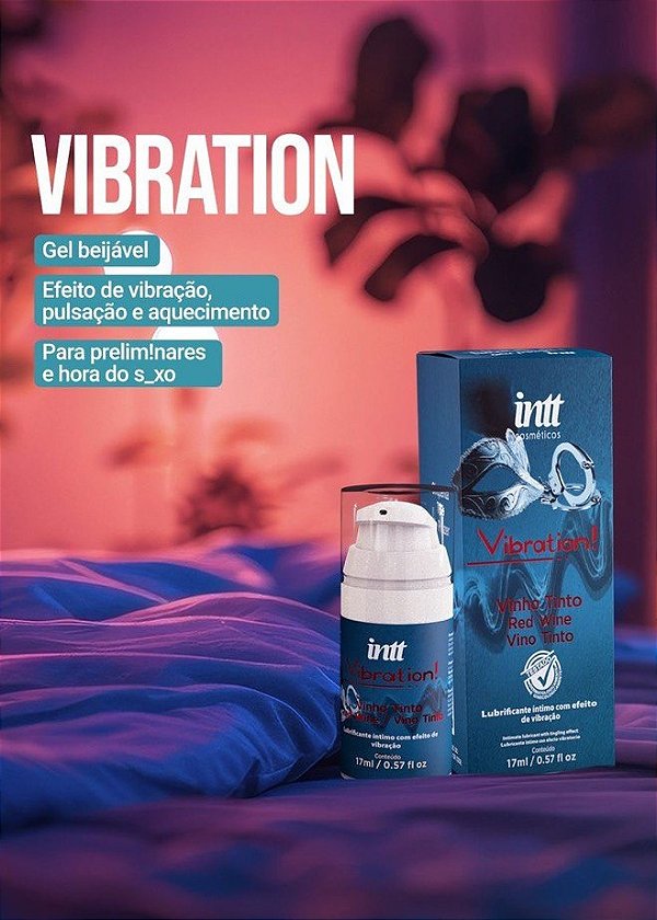 GEL EXCITANTE VIBRATION VINHO TINTO TONS 17ML INTT