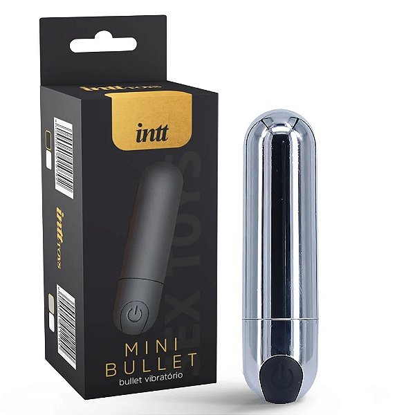 MINI BULLET PRATA RECARREGAVEL COM 10 MODOS INTT