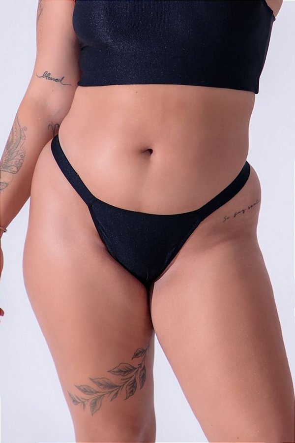 CALCINHA FIO VIRGINA TECIDO CANELADO PLUS SIZE