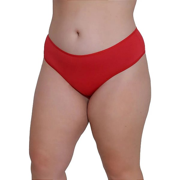 CALCINHA EM MICROFIBRA HELÔ PLUS SIZE