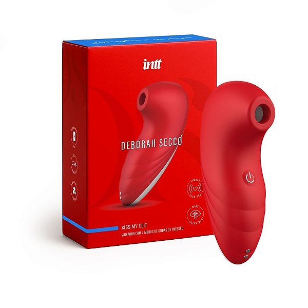 VIBRADOR DE ONDA DE PRESSÃO KISS MY CLIT BY DEBORAH SECCO INTT