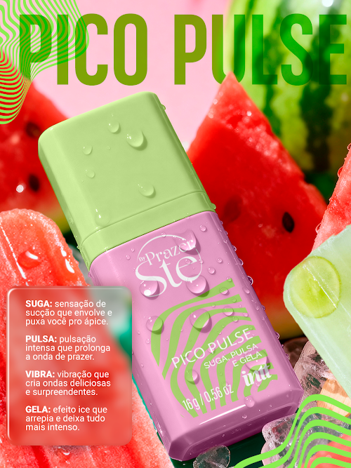 GEL SUGADOR UNISSEX PICO PULSE PICOLÉ DE MELANCIA 16G INTT