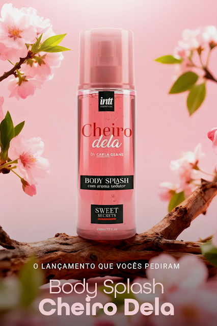 BODY SPLASH COM AROMA SEDUTOR SWEET SECRETS CHEIRO DELA 230ML INTT