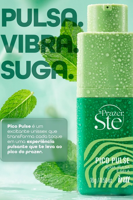 GEL SUGADOR UNISSEX PICO PULSE CHICLETE DE MENTA 16G INTT