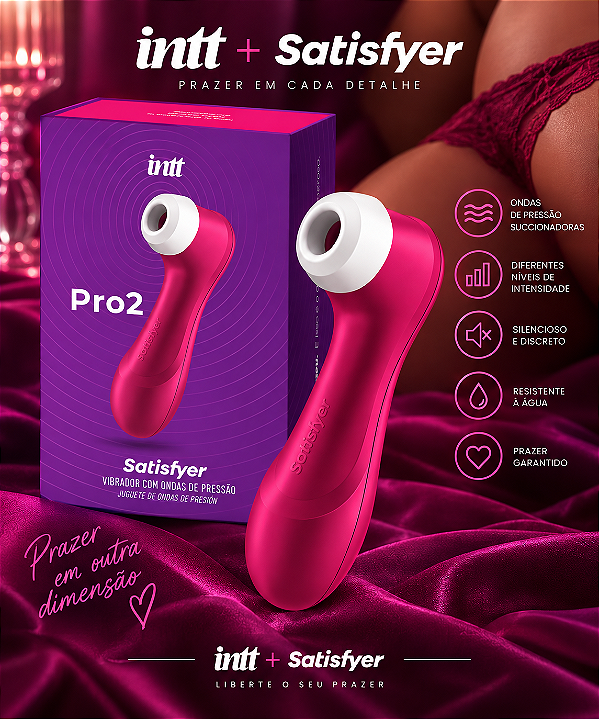 VIBRADOR SUGADOR SATISFYER PRO 2 INTT ROSA