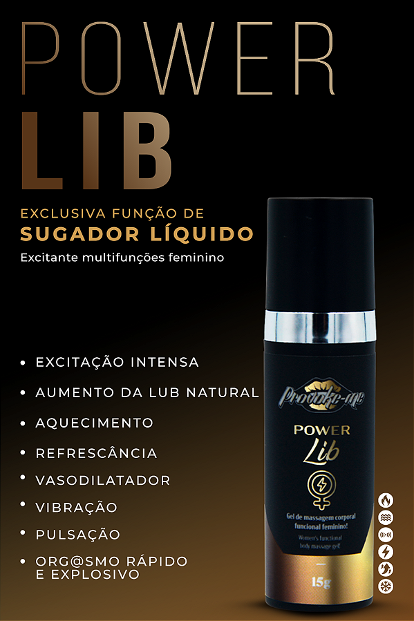 GEL EXCITANTE MULTIFUNCIONAL FEMININO POWER LIB 15G PROVOKE-ME