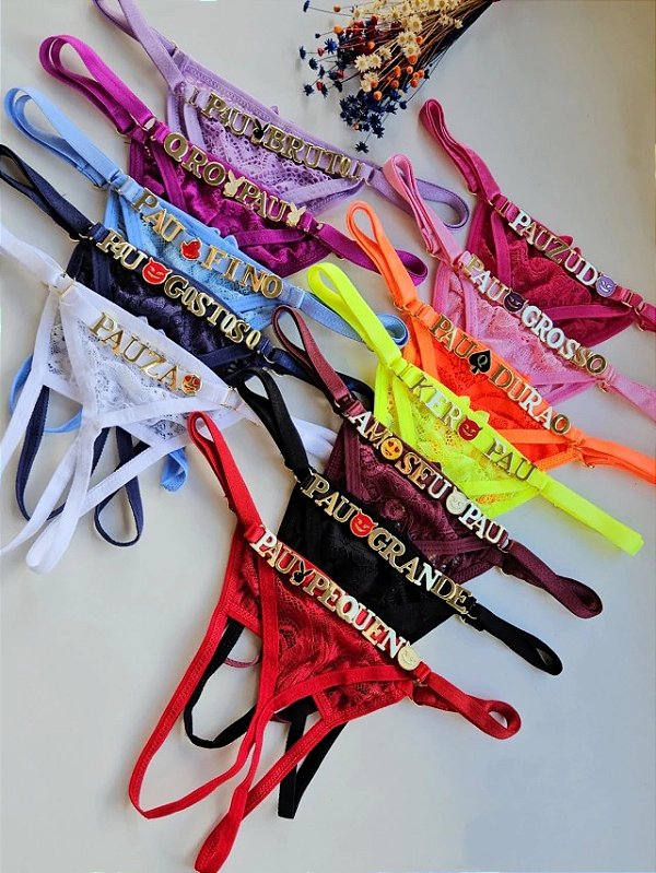 CALCINHA PERSONALIZAVÉL SECRETARIA EM RENDA