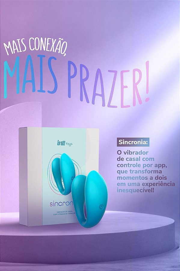 VIBRADOR DE CASAL POR APP SINCRONIA INTT