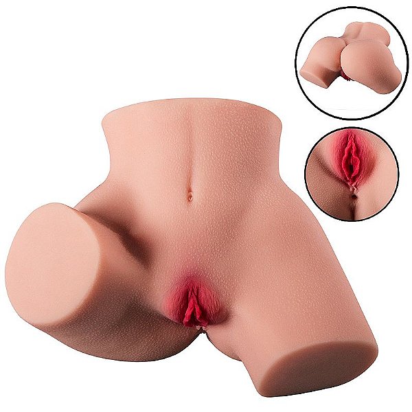 MASTURBADOR MASCULINO FORMATO DE BUNDA COM VAGINA E ÂNUS