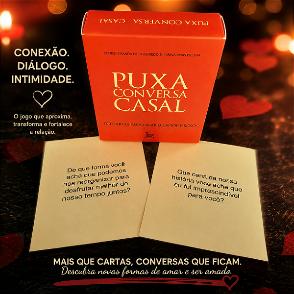 JOGO PUXA CONVERSA CASAL 100 CARTAS