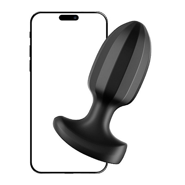 PLUG ANAL EM SILCONE COM VIBRO POR APP LYRA