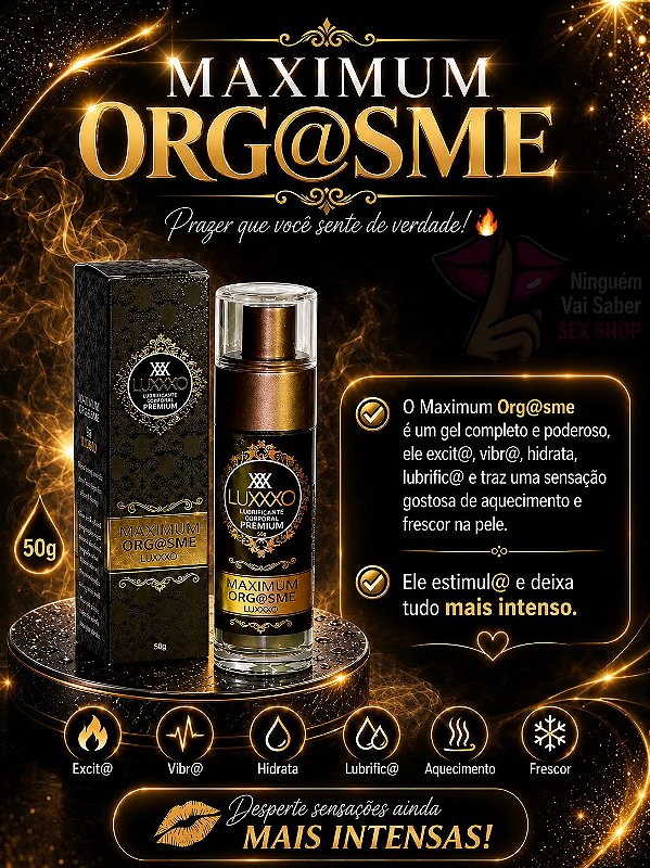 LUBRIFICANTE SUPER EXCITANTE MAXIMUM ORGASME LUXXXO