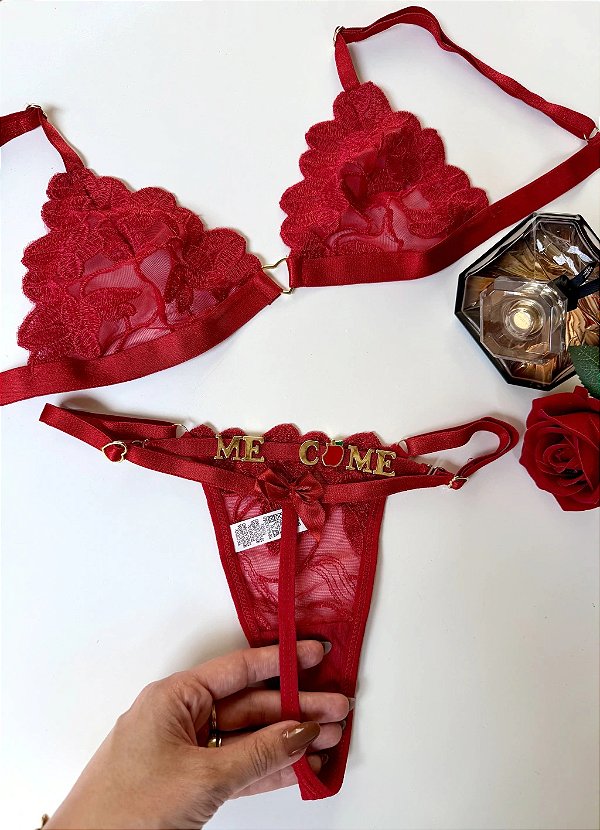 CONJUNTO PERSONALIZAVEL RITA VERMELHO