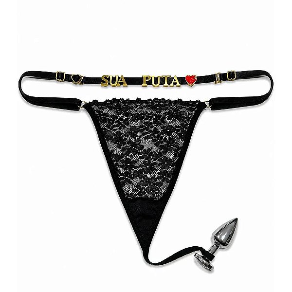 CALCINHA PARA PLUG ANAL PERSONALIZÁVEL HOT