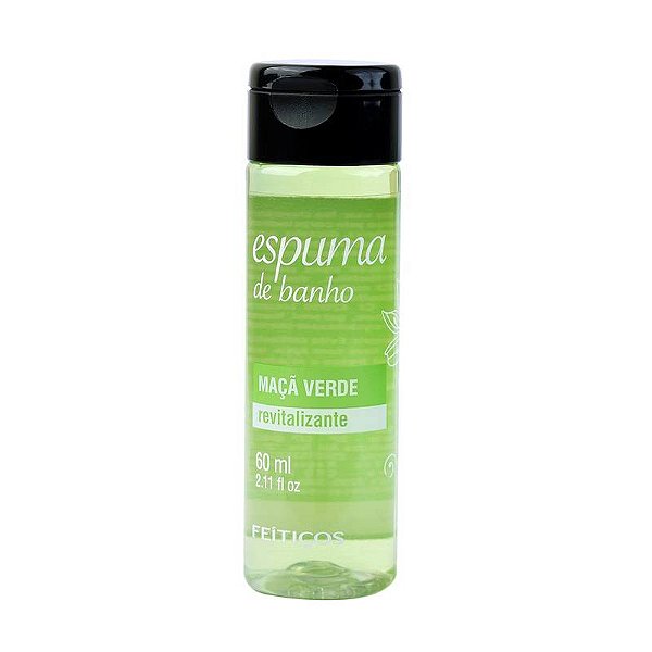 ESPUMA DE BANHO MAÇÃ VERDE - REVITALIZANTE 60ML FEITIÇOS