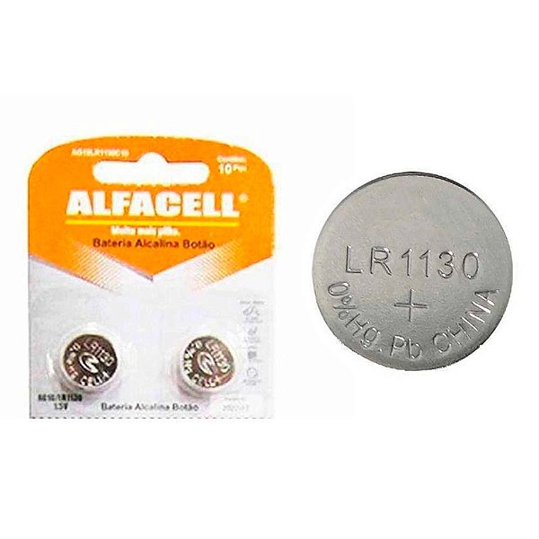 BATERIA ALCALINA AG10/LR 1130 2 UNIDADE (PAR)