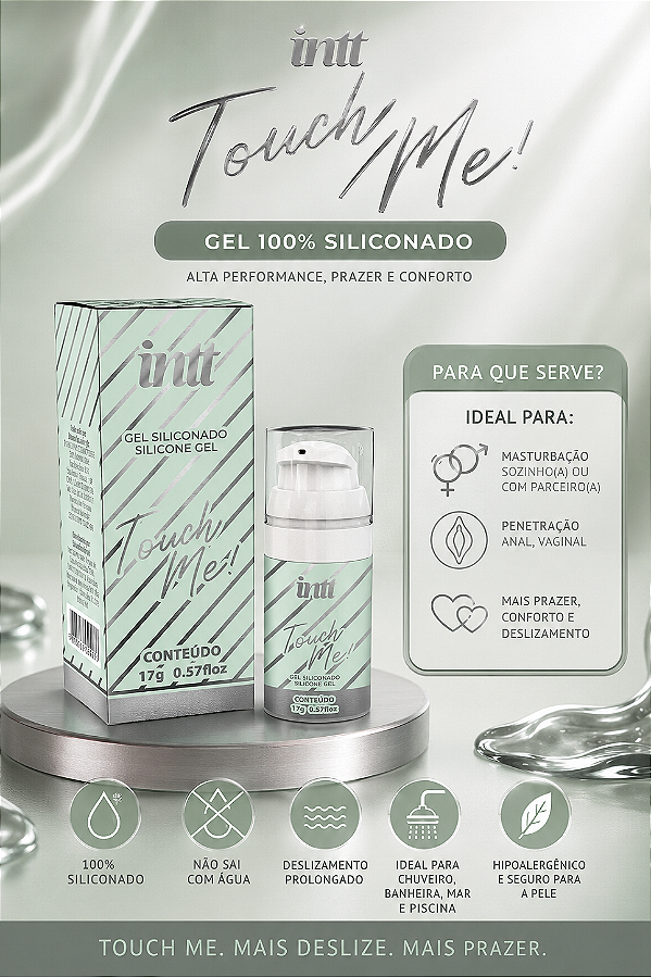 GEL LUBRIFICANTE 100% SILICONADO TOUCH ME ! 17G INTT
