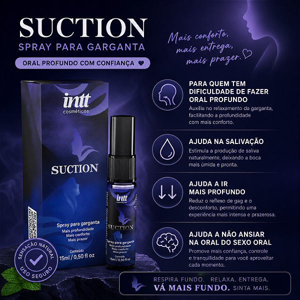 SPRAY PARA GARGANTA PROFUNDA SUCTION 15ML INTT