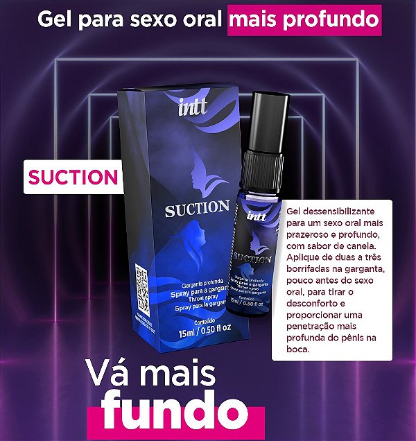 SPRAY PARA GARGANTA PROFUNDA SUCTION 15ML INTT