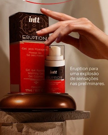 GEL QUE AQUECE EXCITANTE FEMININO ERUPTION 17ML INTT
