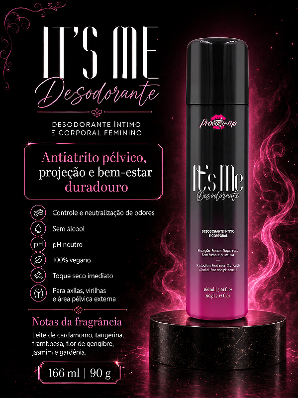 DESODORANTE ÍNTIMO E CORPORAL IT’S ME 166ML PROVOKE-ME