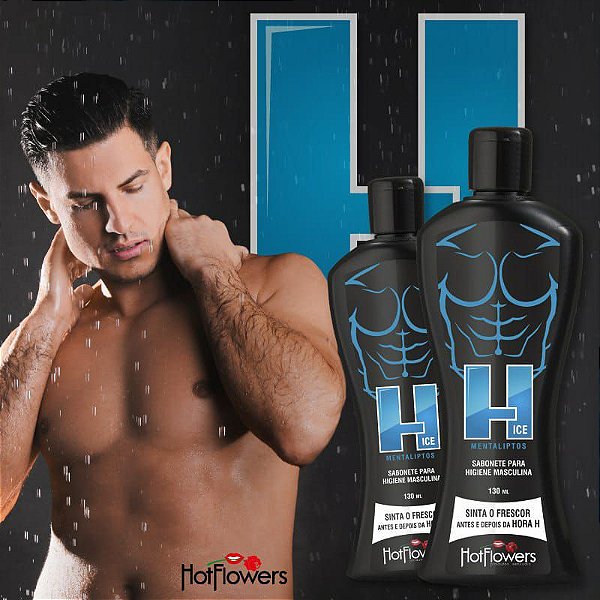 SABONETE ÍNTIMO MASCULINO H ICE 130ML HOT FLOWERS