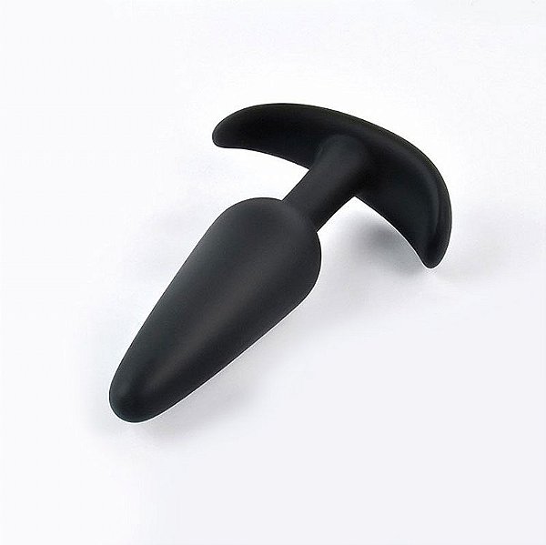 PLUG ANAL CONICO GRANDE EM SILICONE 12,3X3,1 SI