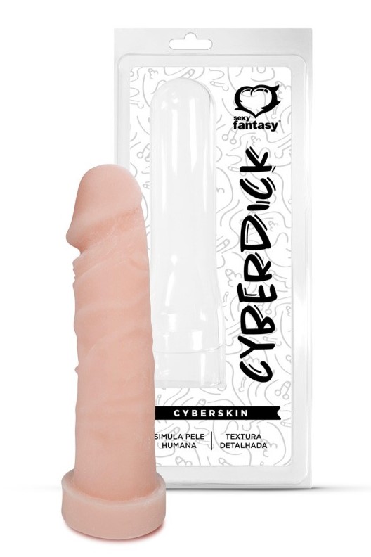 CAPA PENIANA EM CYBERSKIN 18X4,5 CM CYBERDICK SEXY FANTASY
