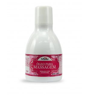 ÓLEO DE COCO PARA MASSAGEM DE MORANGO COM CHAMPAGNE 40ML HOT FLOWERS