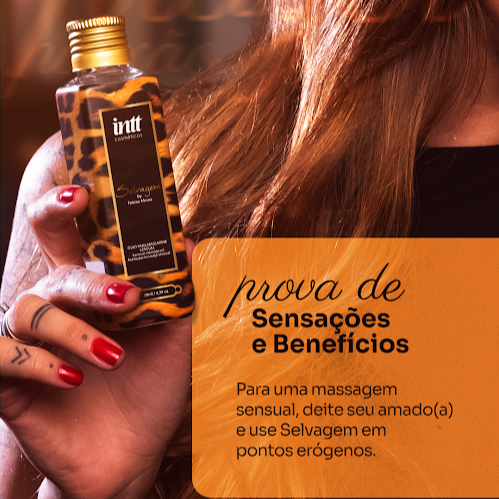 ÓLEO PARA MASSAGEM SENSUAL SAUVAGE 130ML INTT