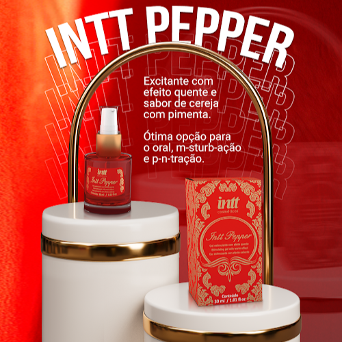 GEL EXCITANTE ESQUENTA CEREJA COM PIMENTA HOT PEPPER 30ML INTT
