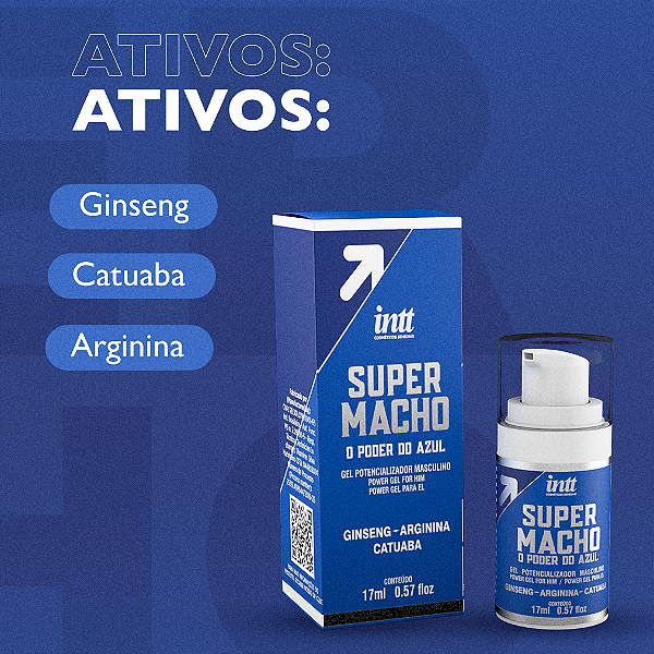 GEL POTENCIALIZADOR MASCULINO SUPER MACHO 17ML INTT