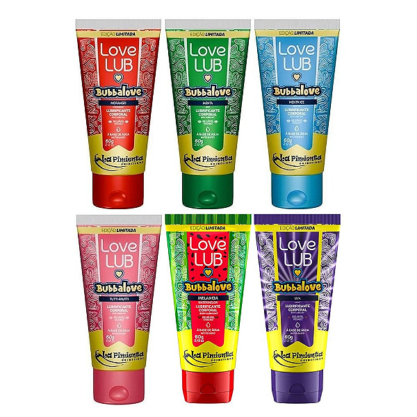 GEL LUBRIFICANTE BEIJÁVEL LOVE LUB BUBBALOVE 60G LA PIMIENTA
