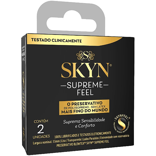 PRESERVATIVO SKYN SUPREME FEEL 2 UNIDADES BLOWTEX