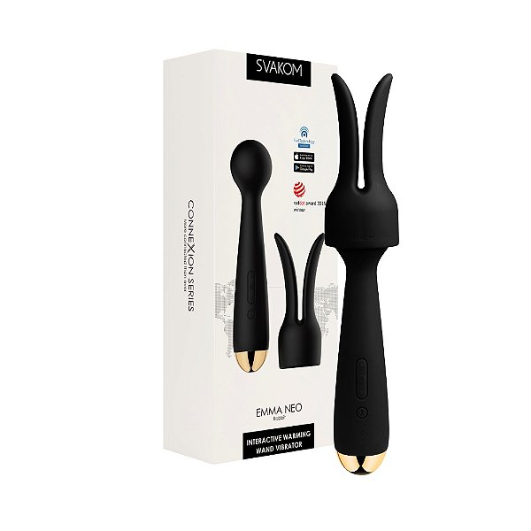 VIBRADOR VARINHA MAGICA EMMA NEON RABBIT SVAKOM "APLICATIVO INTERATIVO"