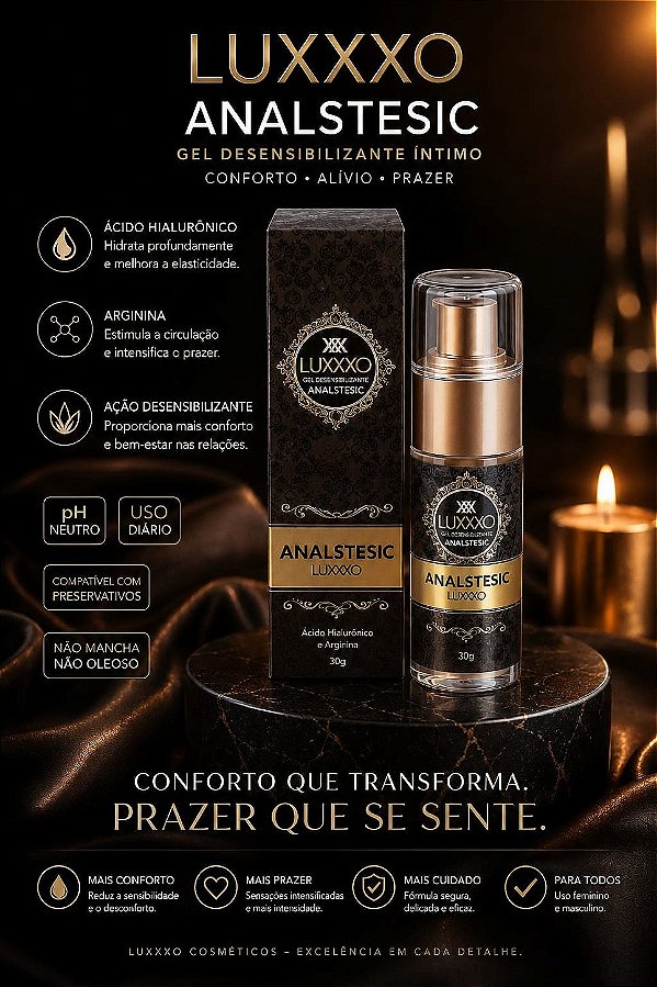GEL ANALSTESIC DESSENSSIBILIZANTE EXTRA FORTE 30ML LUXXXO
