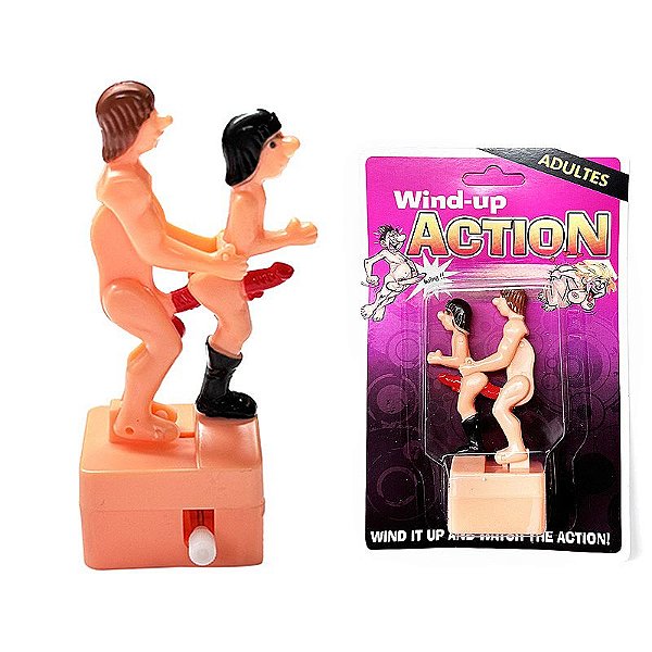BONECOS HOMEM E HOMEM WIND-UP ACTION
